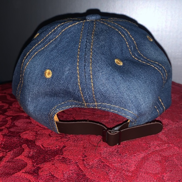 Denim Butterfly Embellished Adjustable Hat - Picture 6 of 6